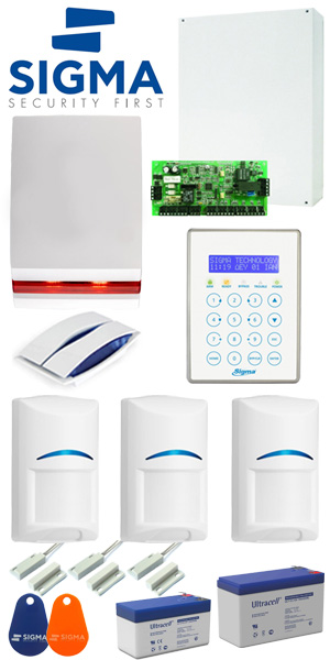 Sigma SET APOLLO32-DIONE RED: Πλήρες Σύστημα Συναγερμού με κέντρο Apollo Plus της Sigma Security