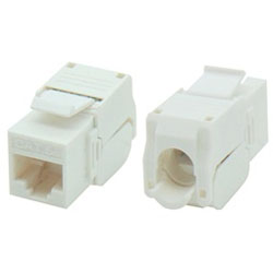 KJ5-11 SUT Keystone Jack UTP RJ45 CAT 5e TOOLESS 180 σε Λευκό χρώμα (τμχ) [01.075.0019]