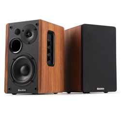 AUDIZIO KS01 WOOD Ενεργό σετ ηχείων Βιβλιοθήκης 80 Watt, Bluetooth, IRC (ζεύγος) 100.395