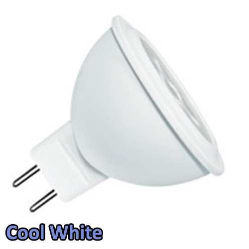 LED-1176 Λάμπα LED 12V με κούμπωμα MR16 5 Watt με ψυχρό φωτισμό 6500Κ