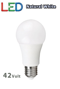 OEM LED-1226 LED-E27-A60-9.5-NW Λάμπα LED βιδωτή E27 9.5 Watt 42V AC/DC με ουδέτερο φωτισμό 4000K