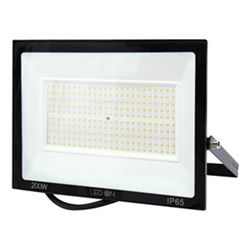 LED ON 1286 QY-2507 Προβολέας LED SUPERSLIM ισχύος 200 Watt με ψυχρό φωτισμό 6500Κ σε Μαύρο 