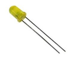 LED-5MM-ST-YELLOW Απλό LED 5mm κίτρινο χρώμα