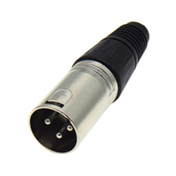 LZ-106 Βύσμα CANON XLR αρσενικό 3P nickel  (JT-2045A) JKG