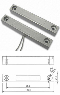 MC-58 Μεταλλική Μαγνητική επαφή βαρέως τύπου για ρολά και γκαραζόπορτες