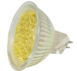 LED Spot 12V 1,5W Κίτρινο MR-16