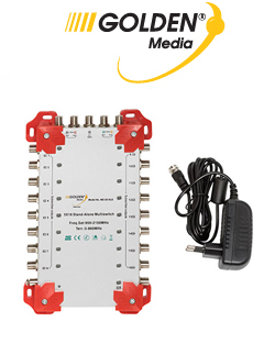 GOLDEN MEDIA MS-5516LE Stand-Alone Κεντρικός Πολυδιακόπτης 5 / 16 + Επίγειο σήμα