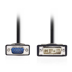 NEDIS CCGP32100BK20 Καλώδιο DVI-A 12+5p αρσ. - VGA αρσ. 2m