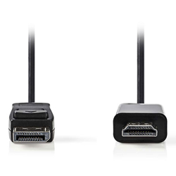 NEDIS CCGL37100BK10 Καλώδιο DisplayPort αρσ. - HDMI αρσ. 1m  