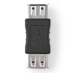 NEDIS CCGB60900BK Αντάπτορας (μούφα) USB 2.0 θηλυκό - USB 2.0 θηλυκό 