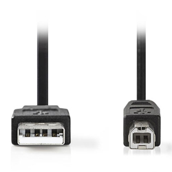 NEDIS CCGL60100BK30 Καλώδιo USB A αρσ. - USB B αρσ. High-Speed, μήκους 3m 