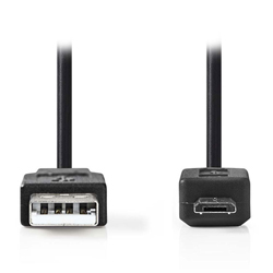 NEDIS CCGL60500BK10 Καλώδιo USB 2.0 A αρσ. - USB Micro B αρσ. 1m  