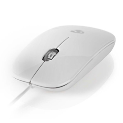 NEDIS MSWD200WT Ενσύρματο Ultra Slim Οπτικό Ποντίκι USB 1000 dpi