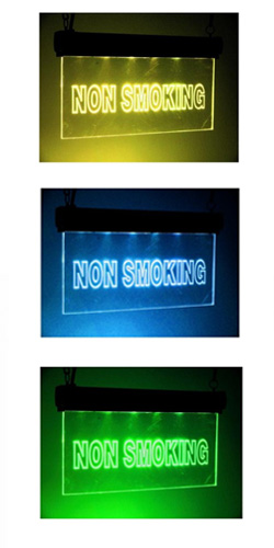 LED-SIGN-NON SMOKING Euroliteled Πινακίδα Απαγορεύεται το Κάπνισμα με RGB