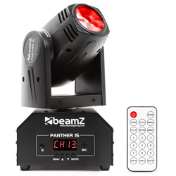 BEAMZ Panther 15 Pocket Beam 10W 4-in-1 RGBW LED moving head DMX με τηλεχειριστήριο 150.458 --