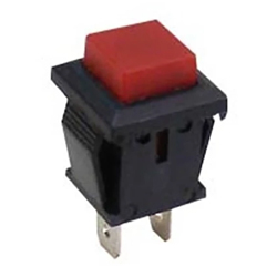 PBS-15BR Button Push ON 2P παραλληλόγραμμο 11x13 2P Faston Κόκκινο LZ