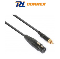 PD Connex CX54-3 Ποιοτικό Καλώδιο XLR Θηλυκό σε RCA αρσενικό 3m 177.110