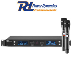 POWER DYNAMICS PD632H Διπλό Ασύρματο Set Μικροφώνων Χειρός UHF 20 Καναλιών 179.010 --