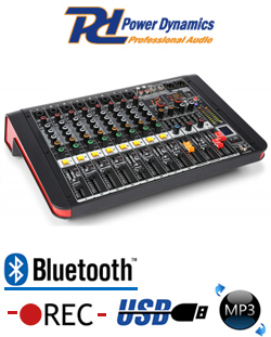 POWER DYNAMICS PDM-M804A Αυτοενισχυόμενη 2x200W RMS 8 Καναλιών FX/ USB/ MP3/ BT 172.614