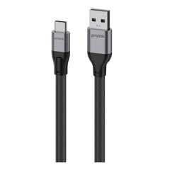 Prolink PF485A-0150 Καλώδιo Ταχειας Φόρτισης 3Α USB 3.0 A  αρσ. σε USB Type-C αρσ. 60W 5Gbps 1.5m σε Μαύρο Χρώμα 