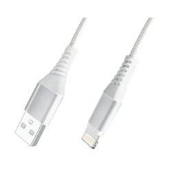 MB381 Καλώδιo USB Type A σε Lightning Ταχείας Φόρτισης 30W μήκος 1m σε Λευκό Χρώμα PLY 
