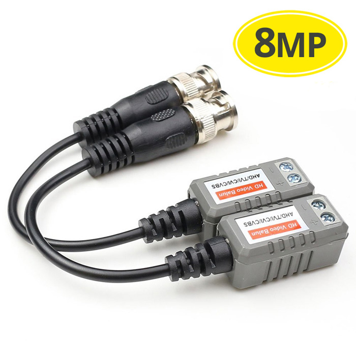 PS-H101C-2 Ζεύγος παθητικών Video Balun για κάμερες HD τεχνολογίας CVI, TVI και AHD (8Mpixels)