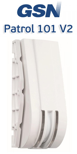 GSN Patrol 101 Ανιχνευτής Κουρτίνας Εξωτερικού χώρου QUAD PIR Microwave Antimasking με αγνόηση κατοικιδίων