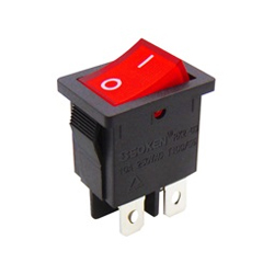 SOKEN RK2-03 Mini Διακόπτης Rocker ON-OFF 4P με λυχνία 220V