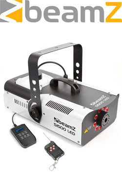 BEAMZ S1500LED Επαγγελματική Μηχανή Καπνού 1500 Watt με 9x 3W RGB LEDs, Χειριστήριο και DMX 160.455