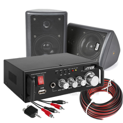 SET_HOMEAUDIO 16 Πλήρες Hi-Fi πακέτο ήχου με AV340 + ODS40B 100.015 + Καλωδιώσεις