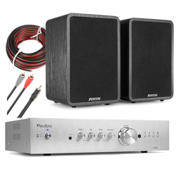SET_HOMEAUDIO 33 Πλήρες Hi-Fi πακέτο ήχου με Audizio AD200A + Fenton SHFB65  + Καλωδιώσεις