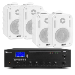SET-PA AUDIO 55 POWER DYNAMICS Σετ 100V με ενισχυτή PPA50 50 Watt και 4x Ηχεία 3" BC30V W