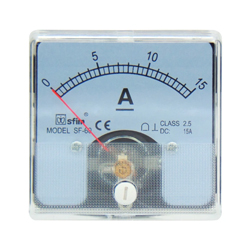 SFIM SF-60-DC15A Αναλογικό όργανο πίνακος DC 15A 60x60mm SHUNT SFM
