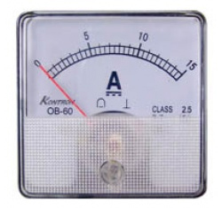 SFIM SF-60-DC30A Αναλογικό όργανο πίνακος DC 30A 60x60mm