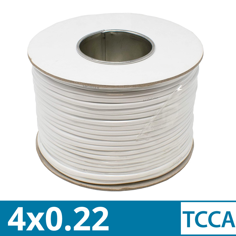 SL-004 Καλώδιο συναγερμού TCCA 4 αγωγών 4x0.22 σε Στροφείο 100μέτρων