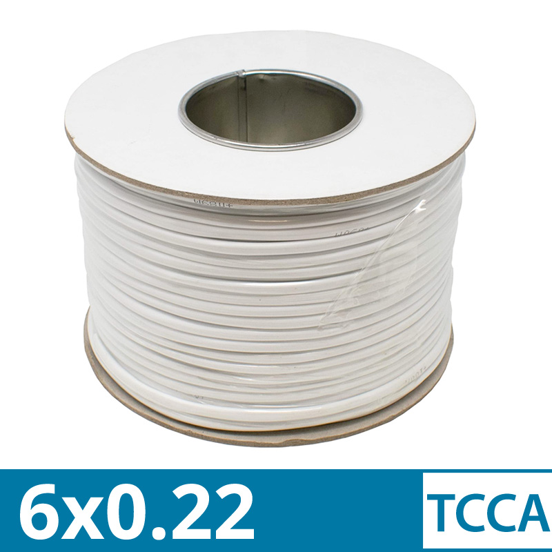 SL-006 Καλώδιο συναγερμού TCCA 6 αγωγών 6x0.22 σε Στροφείο 100μέτρων