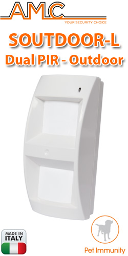 AMC SOUTDOOR-L Ανιχνευτής κίνησης εξωτερικού χώρου Dual PIR