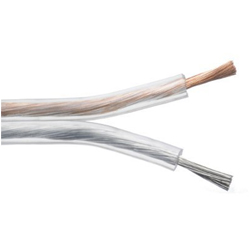 SP-100T Καλώδιο ηχείων 2 αγωγών OFC διάφανο 2 x 1.00 mm2 (μέτρο)