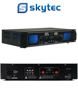 SKYTEC SPL-1000 EQ Τελικός Ημιεπαγγελματικός Ενισχυτής 2x350 Watt MAX @ 8 Ohm με Equalizer 178.797
