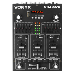 VONYX STM-2270 DJ Μίκτης Ήχου 4 Καναλιών με USB/SD/MP3 και Bluetooth και Effects 172.982 --