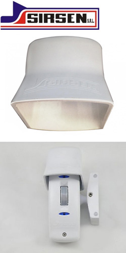 OUTGATE/V White - Κάθετο Κάλυμμα Προστασίας για τον ανιχνευτή Outgate, σε Λευκό χρώμα