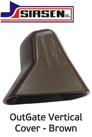 OUTGATE/V Brown - Κάθετο Κάλυμμα Προστασίας για τον ανιχνευτή Outgate, σε καφέ χρώμα