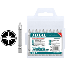 TOTAL TAC16PZ223 Σετ μύτες PZ2 Μαγνητικές 50mm 10τμχ.