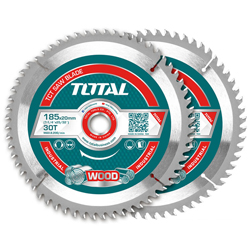 TOTAL TAC231410 Δίσκος Ξύλου 30T Φ185mm 2τμχ.