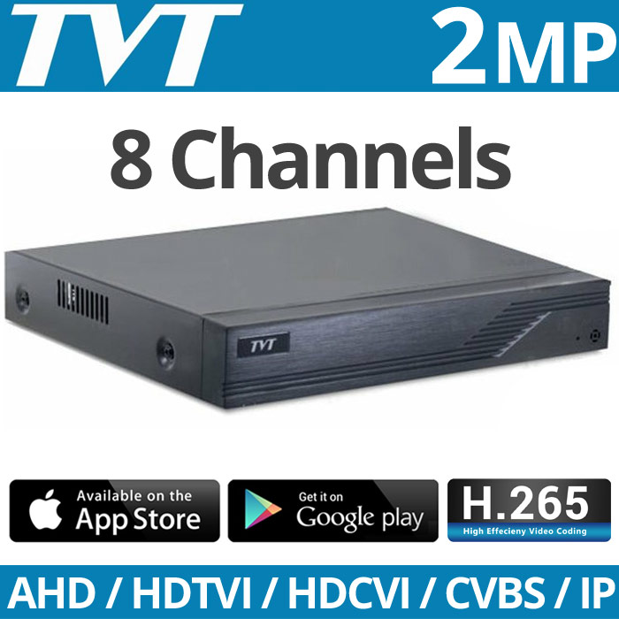 TVT TD-2008NS-HL-L H.265 Πενταυβριδικό Καταγραφικό DVR 8 καμερών H.265 1080p Lite TVI/AHD/CVI/IP/CVBS