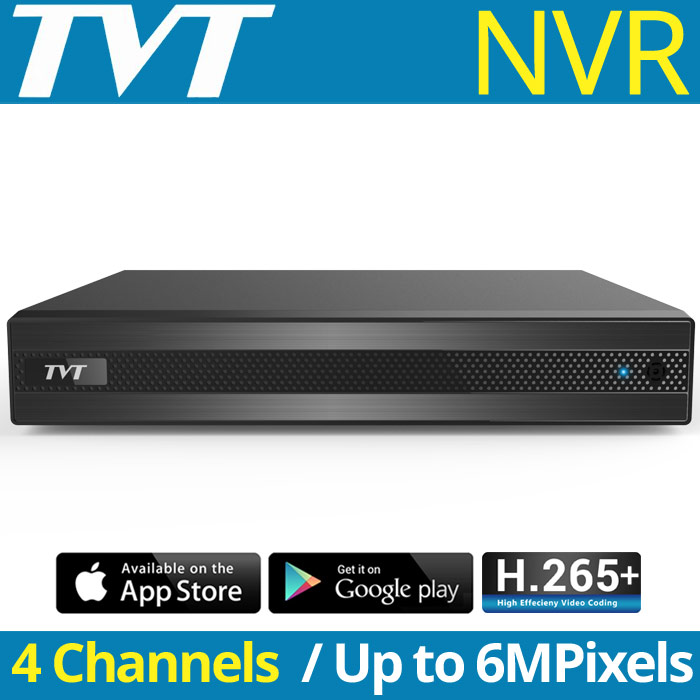TVT TD-3004H1-B1-B IP Καταγραφικό NVR για 4 IP Κάμερες Μέχρι 6Mpixels, H.265+ (Χωρίς PoE)