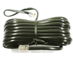 TEL-1000Β Καλώδιο τηλεφώνου με άκρα 6x4 (RJ-11) Μαύρο, μήκος 10 μέτρα