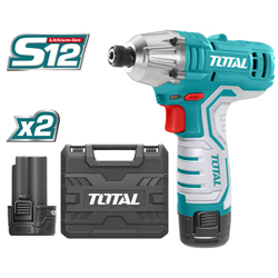 TOTAL TIRLI1201 Παλμικό Κατσαβίδι Μπαταρίας Λιθίου 12V / 1.5Ah / 100Nm με 2x μπαταρίες