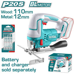 TOTAL TJSLI1008 Παλινδρομική Σέγα Μπαταρίας Λιθίου 20V (χωρίς μπαταρία & φορτιστή) P20S SHARE+ 