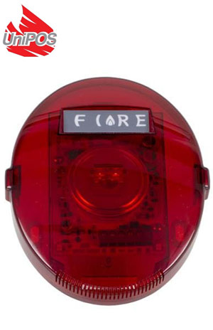 UniPOS 8204 - Συμβατική Εσωτερική σειρήνα πυρανίχνευσης με φλας